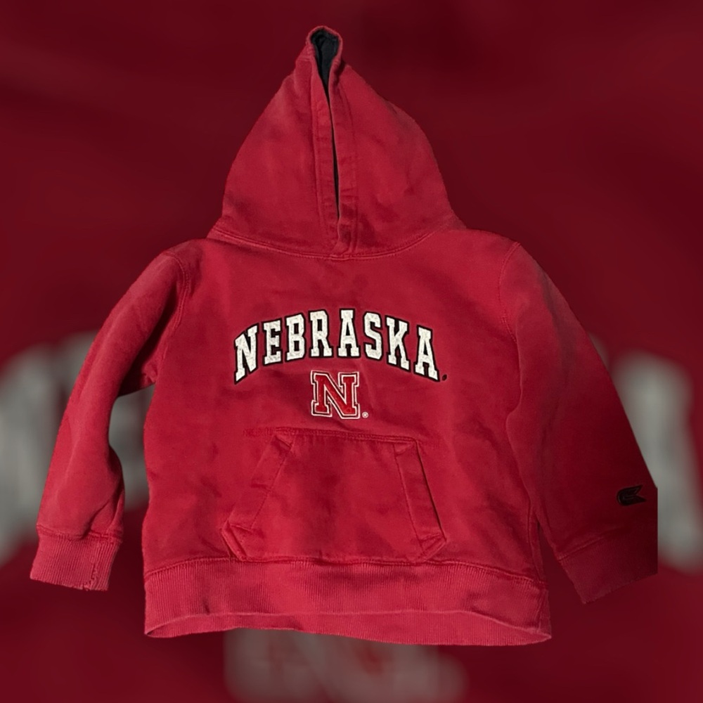 Nebraska Kids Red Hoodie